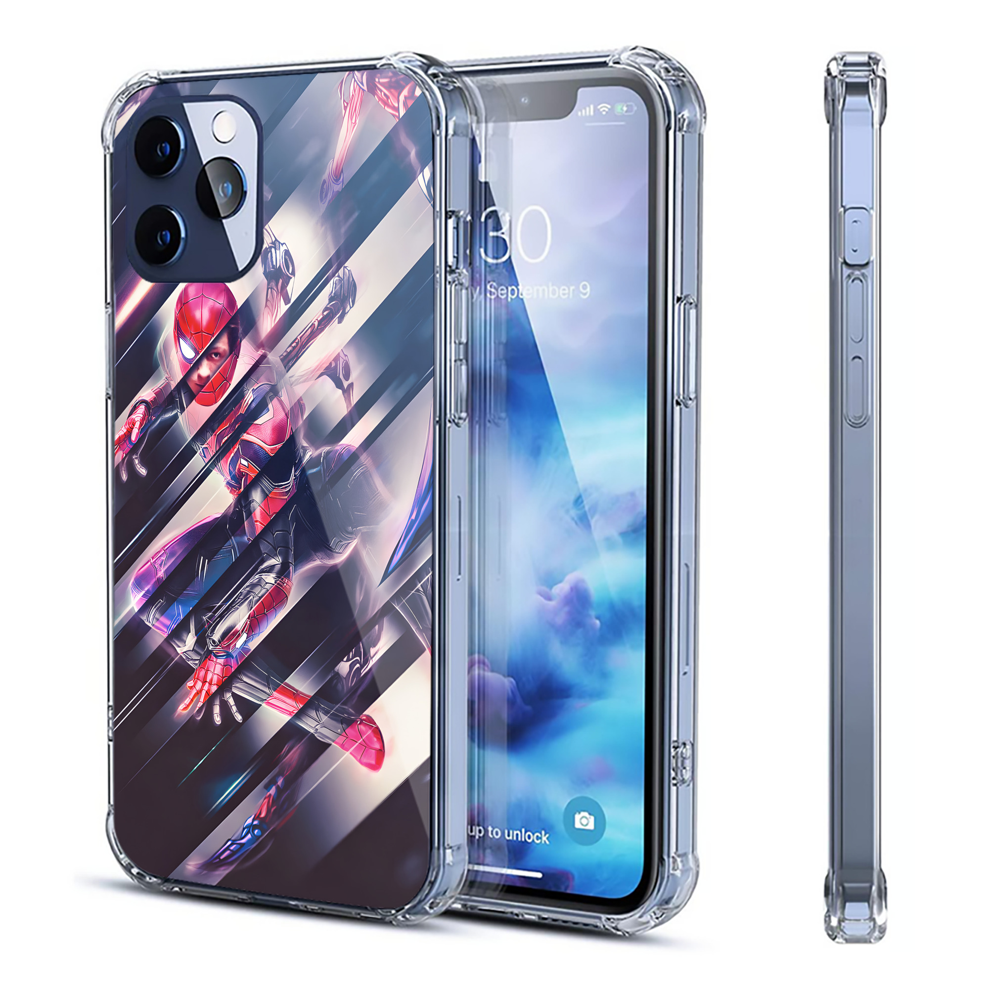 （画像用） アベンジャーズ The Avengers 【iPhone 12シリーズ対応】透明スマホケース（クリアソフトケース）